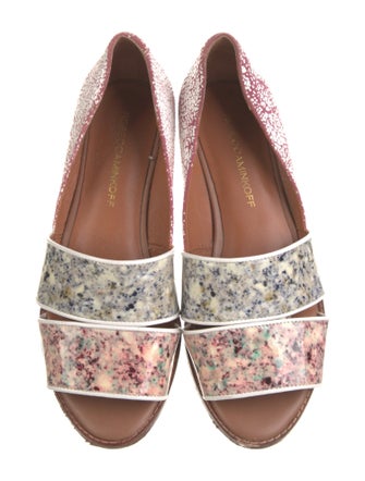 Rebecca Minkoff Patent Leather Printed D'Orsay Flats