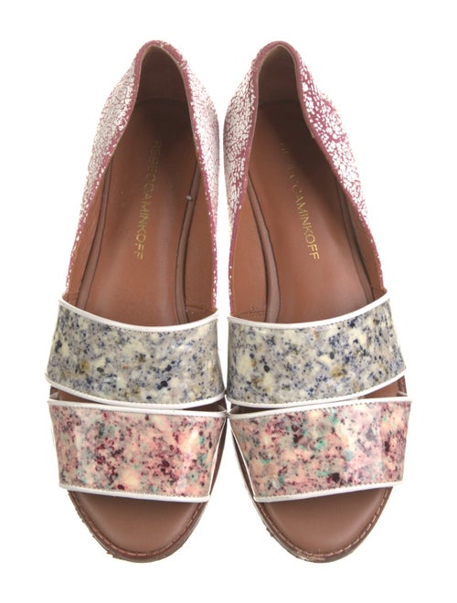 Rebecca Minkoff Patent Leather Printed D'Orsay Flats