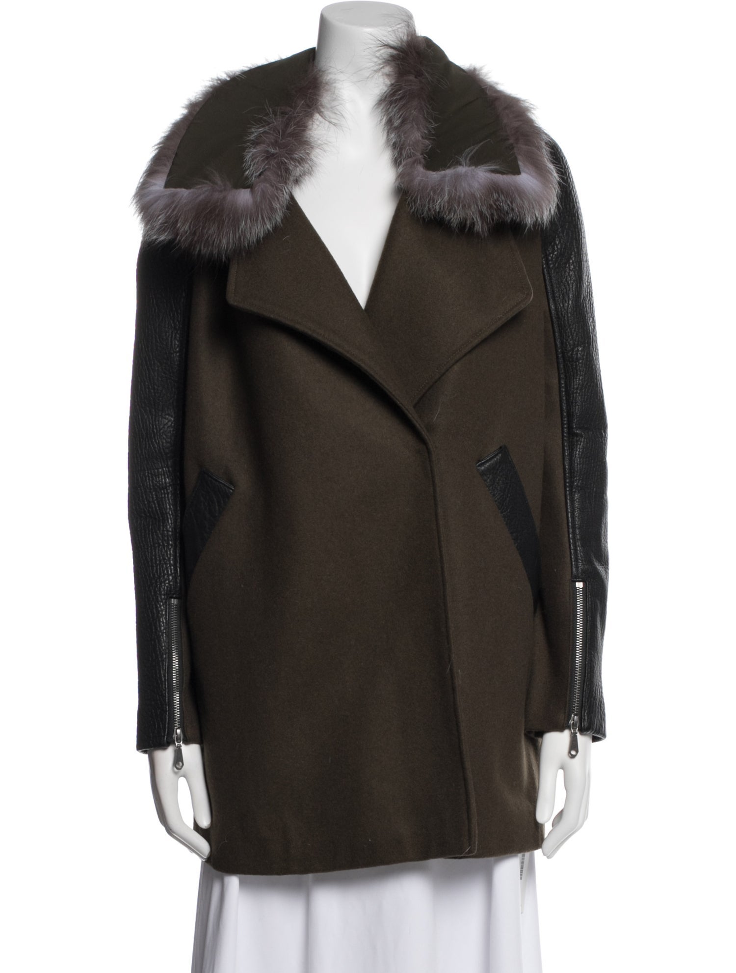 Rebecca Minkoff Wool Fur Jacket