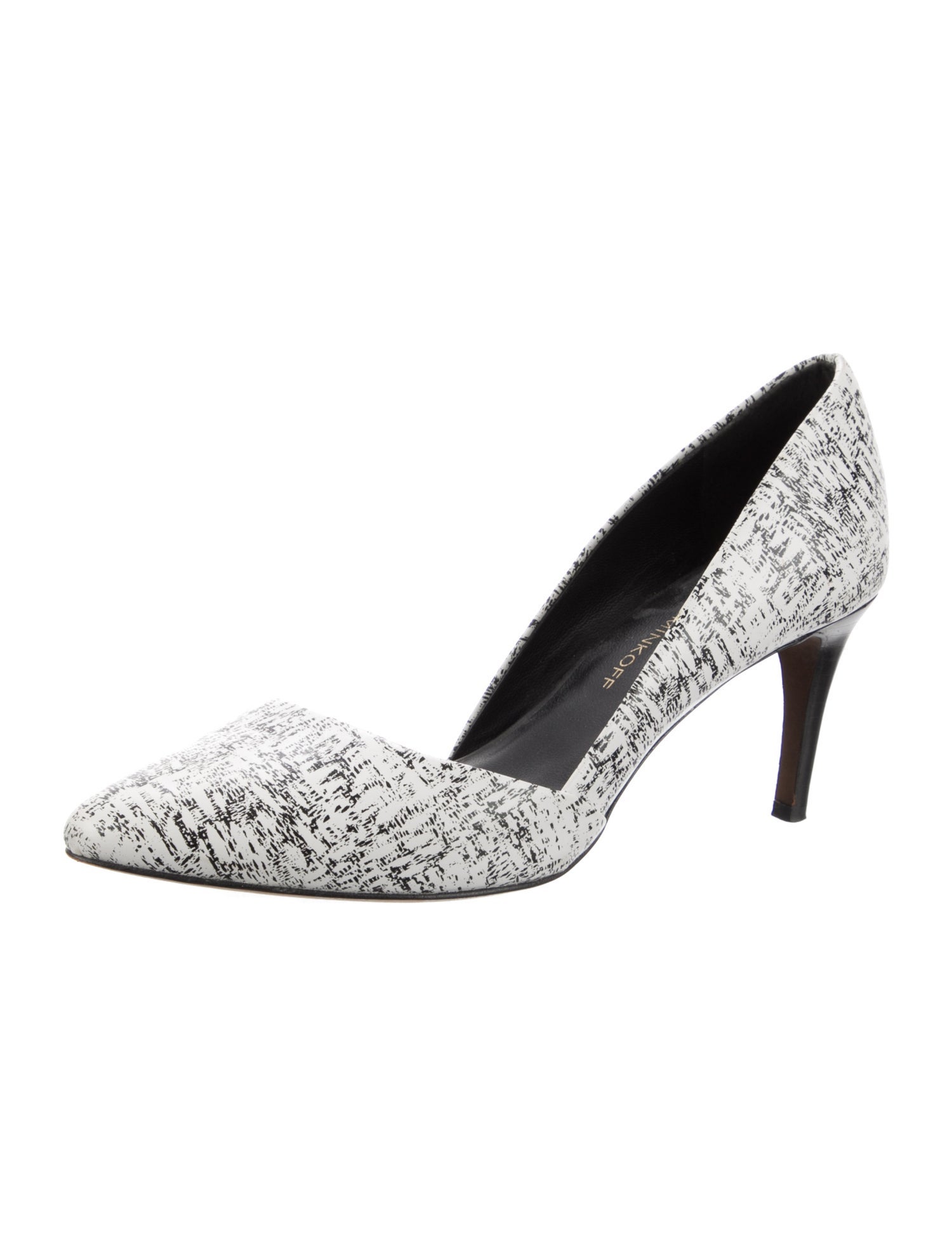 Rebecca Minkoff Leather Printed D'Orsay Pumps