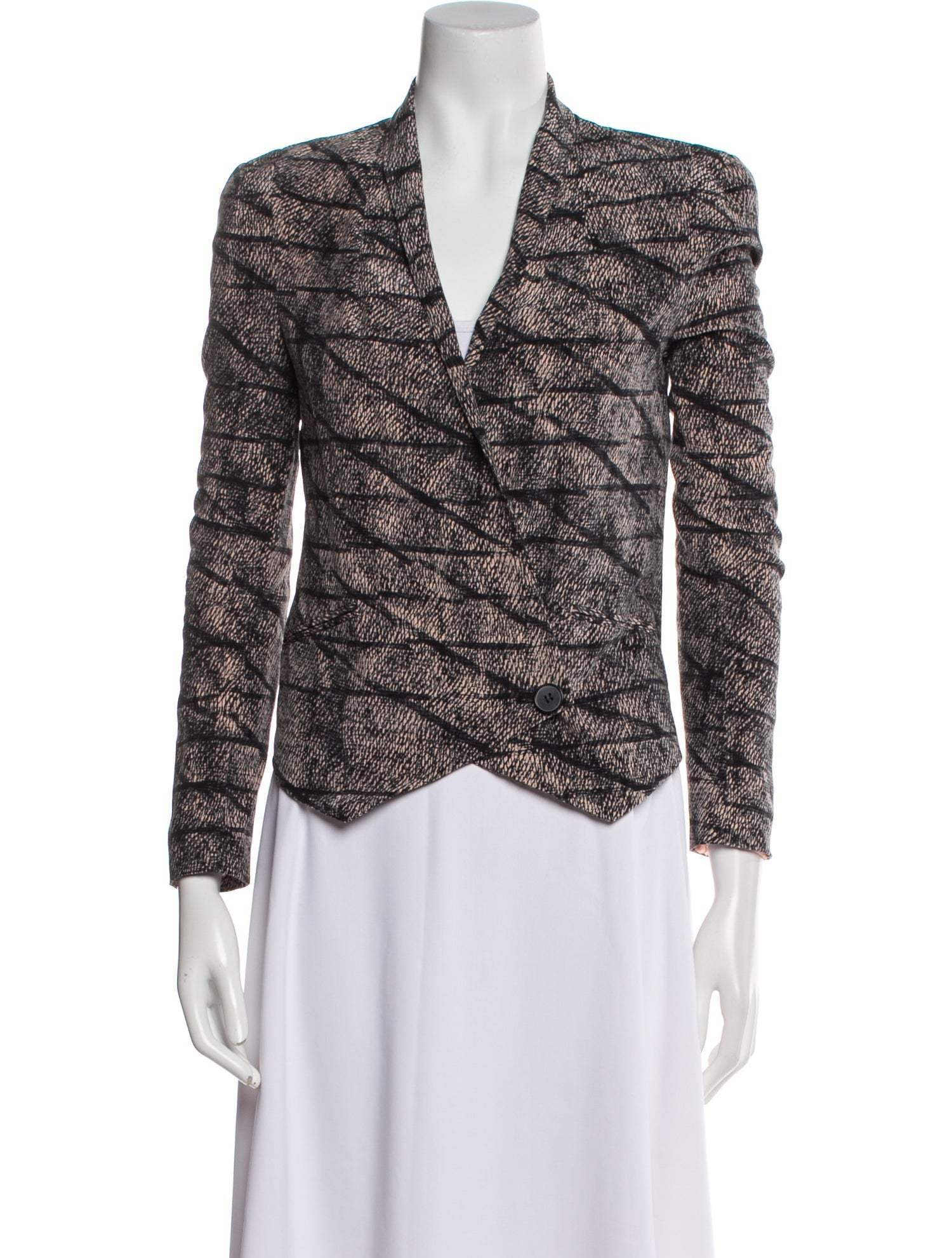 Rebecca Minkoff Silk Printed Blazer
