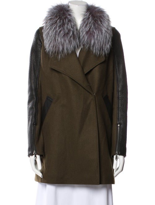 Rebecca Minkoff Wool Faux Fur Coat