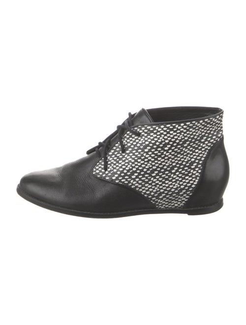 Rebecca Minkoff Leather Colorblock Pattern Lace-Up Boots