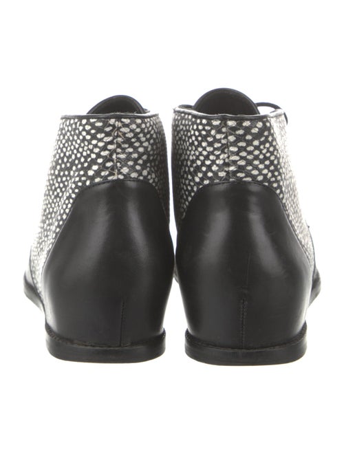 Rebecca Minkoff Leather Colorblock Pattern Lace-Up Boots