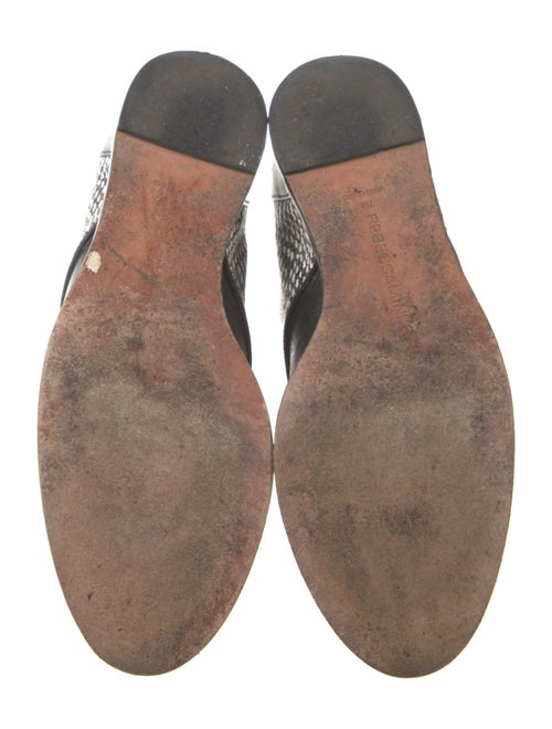 Rebecca Minkoff Leather Colorblock Pattern Lace-Up Boots