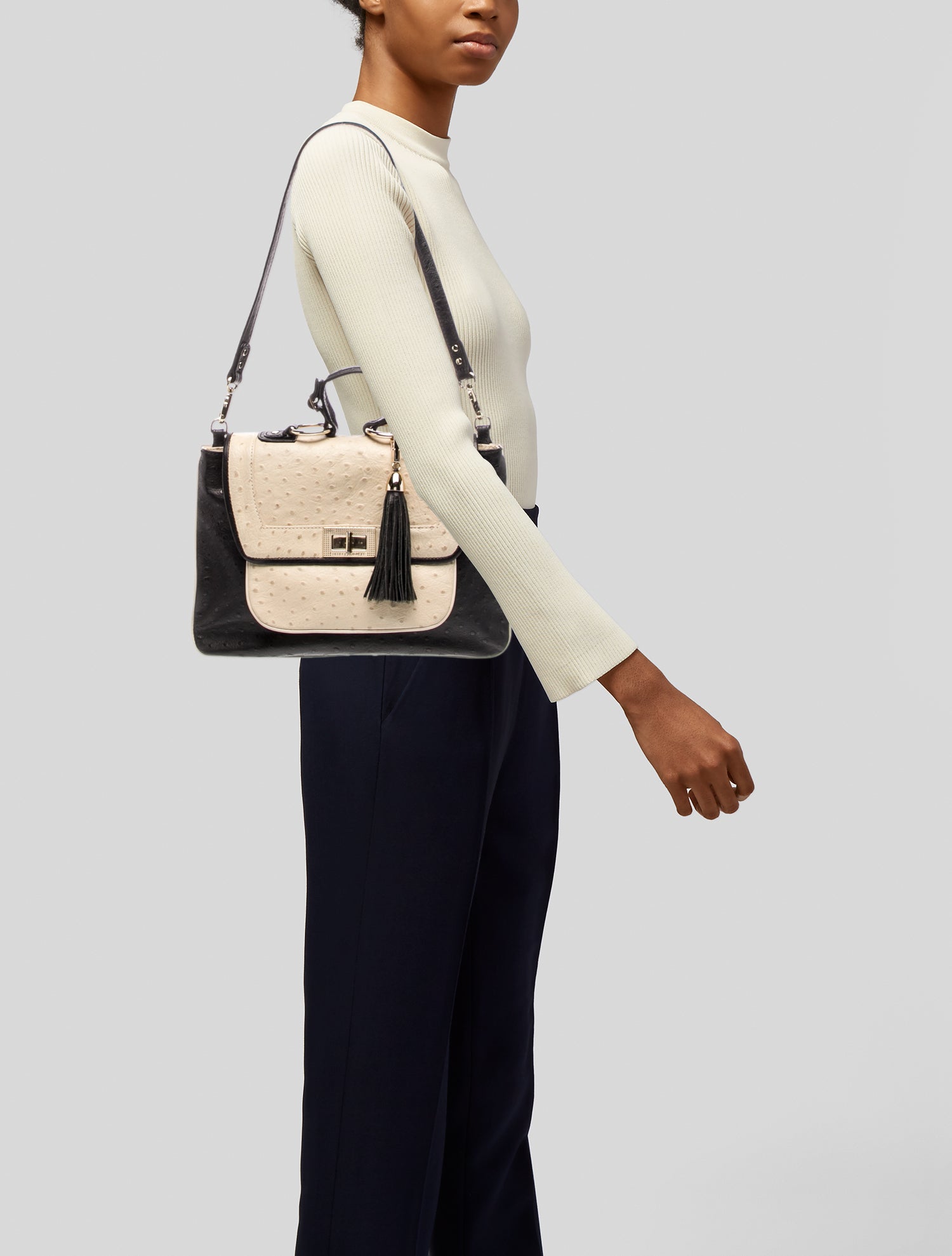 Rebecca Minkoff Ostrich Shoulder Bag