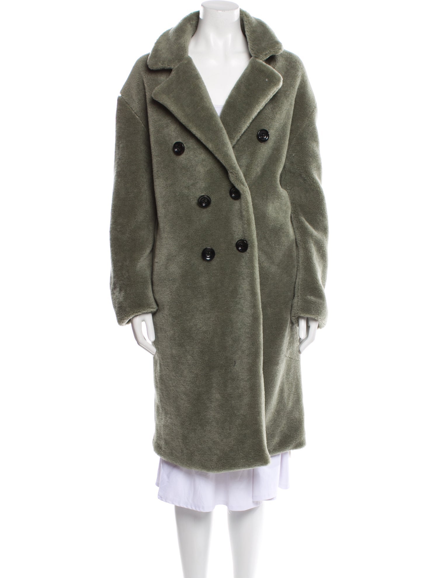 Rebecca Minkoff Wool Faux Fur Coat