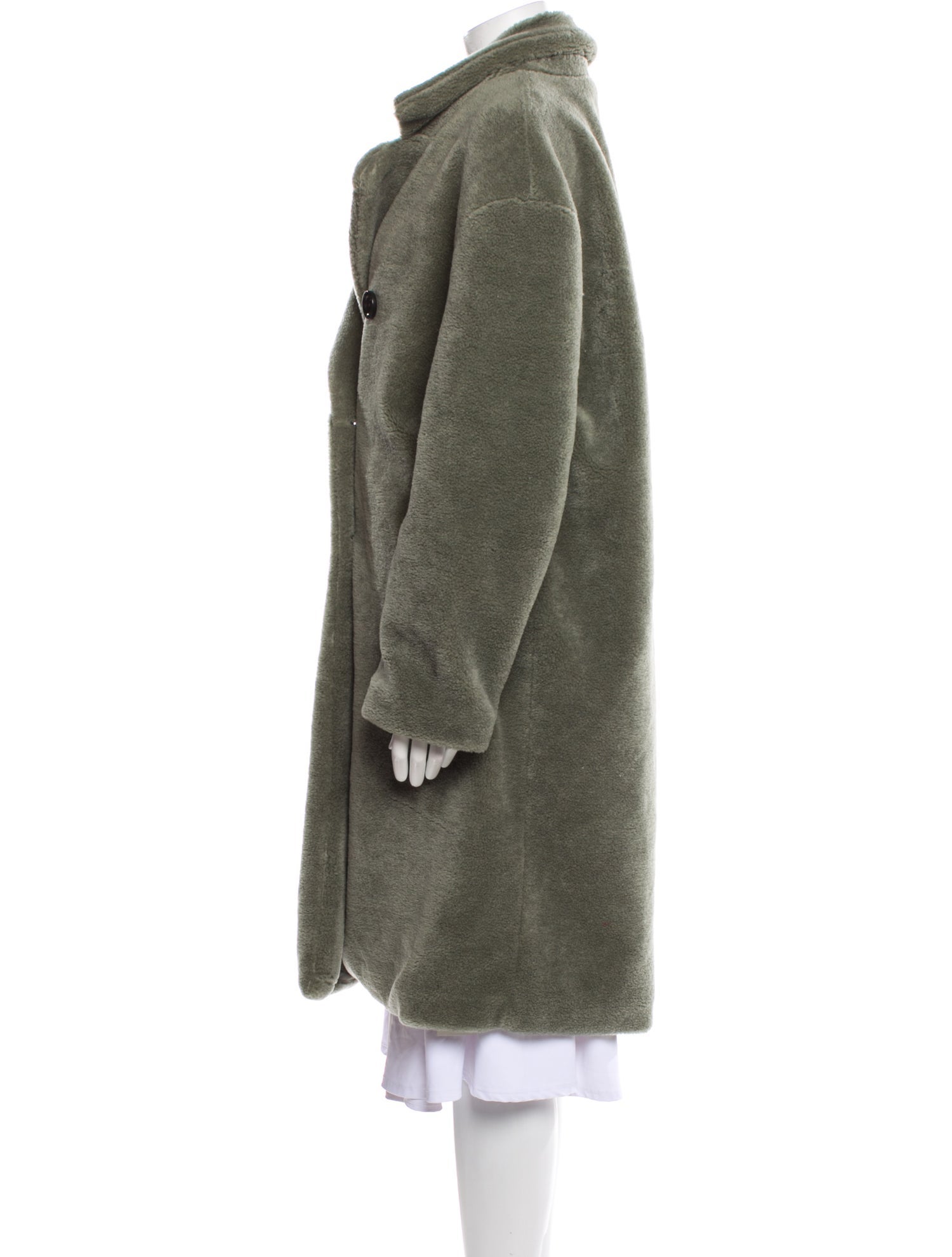 Rebecca Minkoff Wool Faux Fur Coat