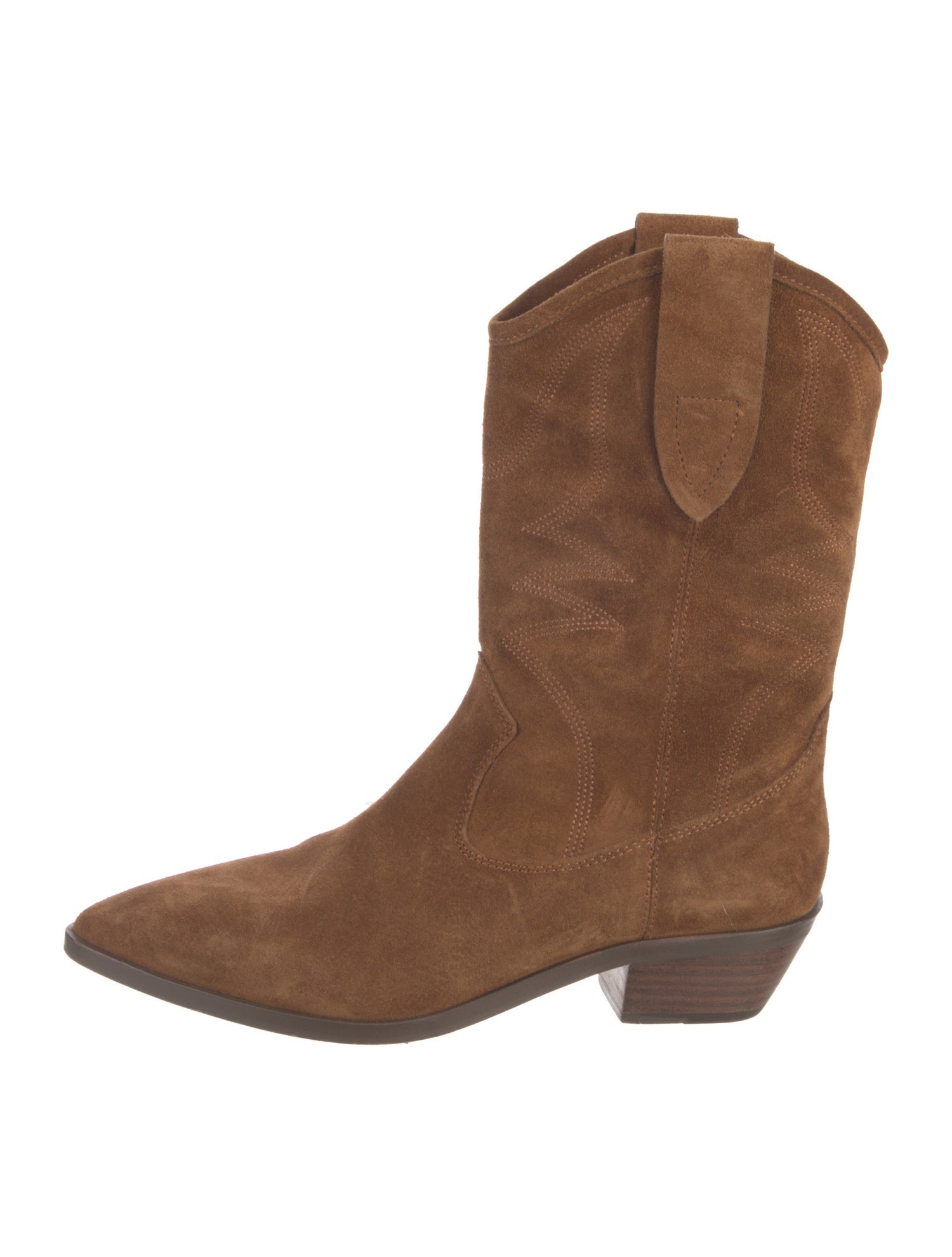 Rebecca Minkoff Suede Animal Print Western Boots