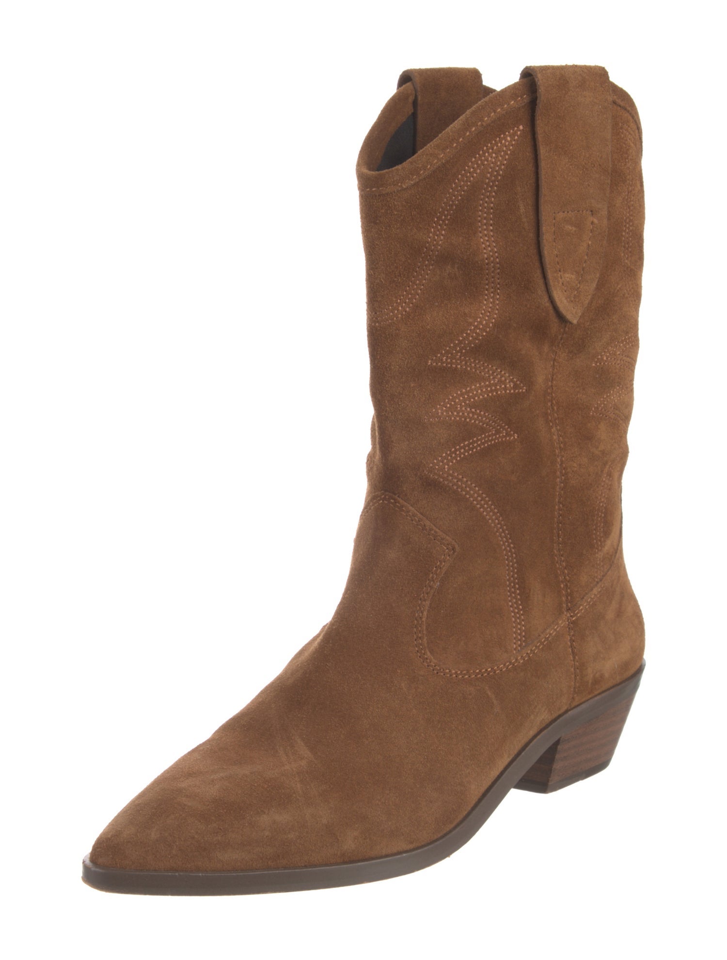 Rebecca Minkoff Suede Animal Print Western Boots