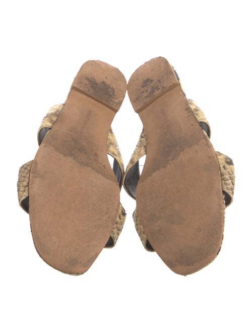 Rebecca Minkoff Leather Animal Print Slides