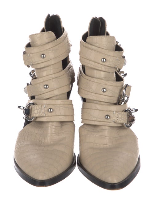 Rebecca Minkoff Leather Cutout Accent Gladiator Sandals