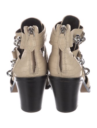 Rebecca Minkoff Leather Cutout Accent Gladiator Sandals