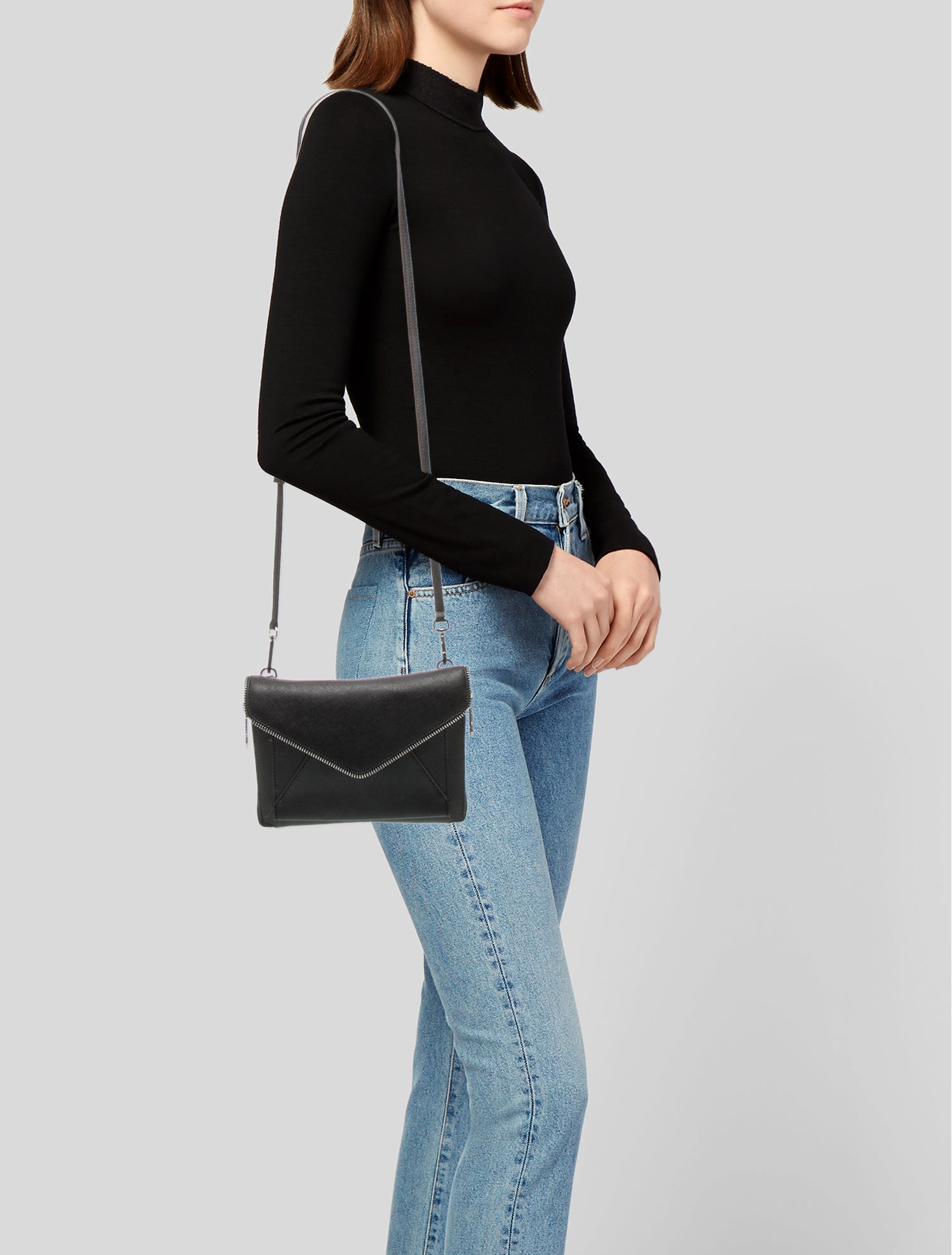 Rebecca Minkoff Saffiano Leather Crossbody Bag