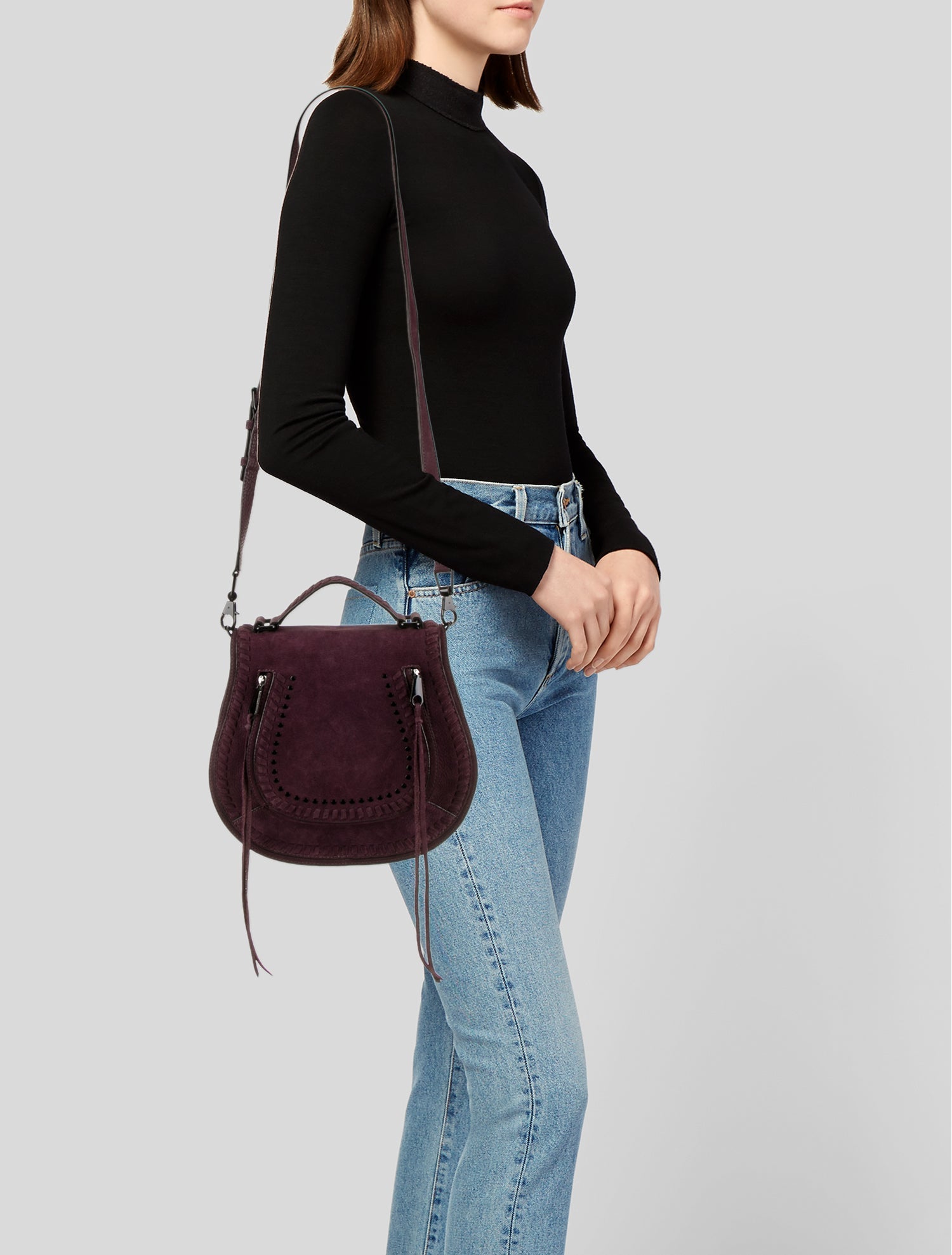 Rebecca Minkoff Suede Top Handle Bag