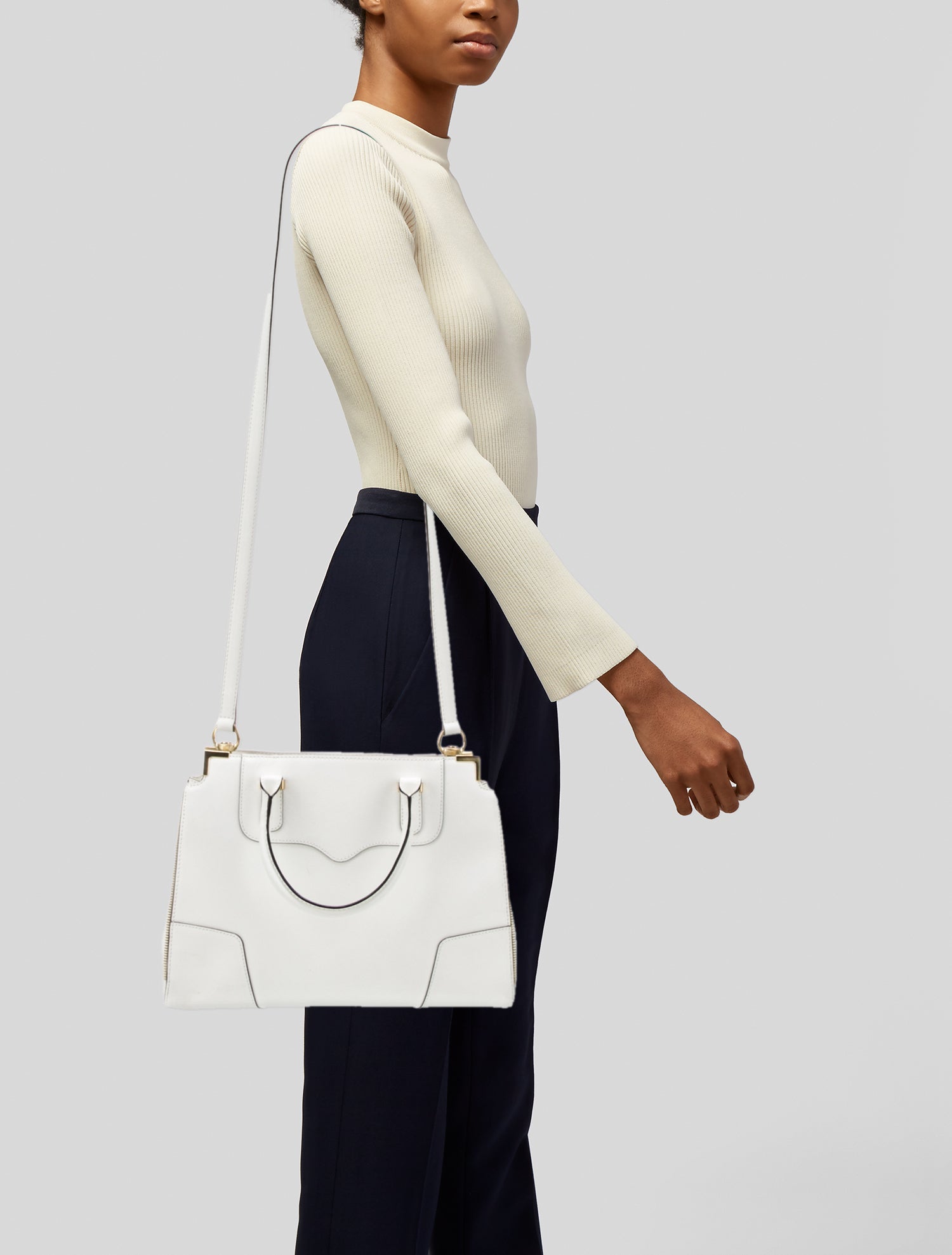 Rebecca Minkoff Saffiano Leather Top Handle Bag