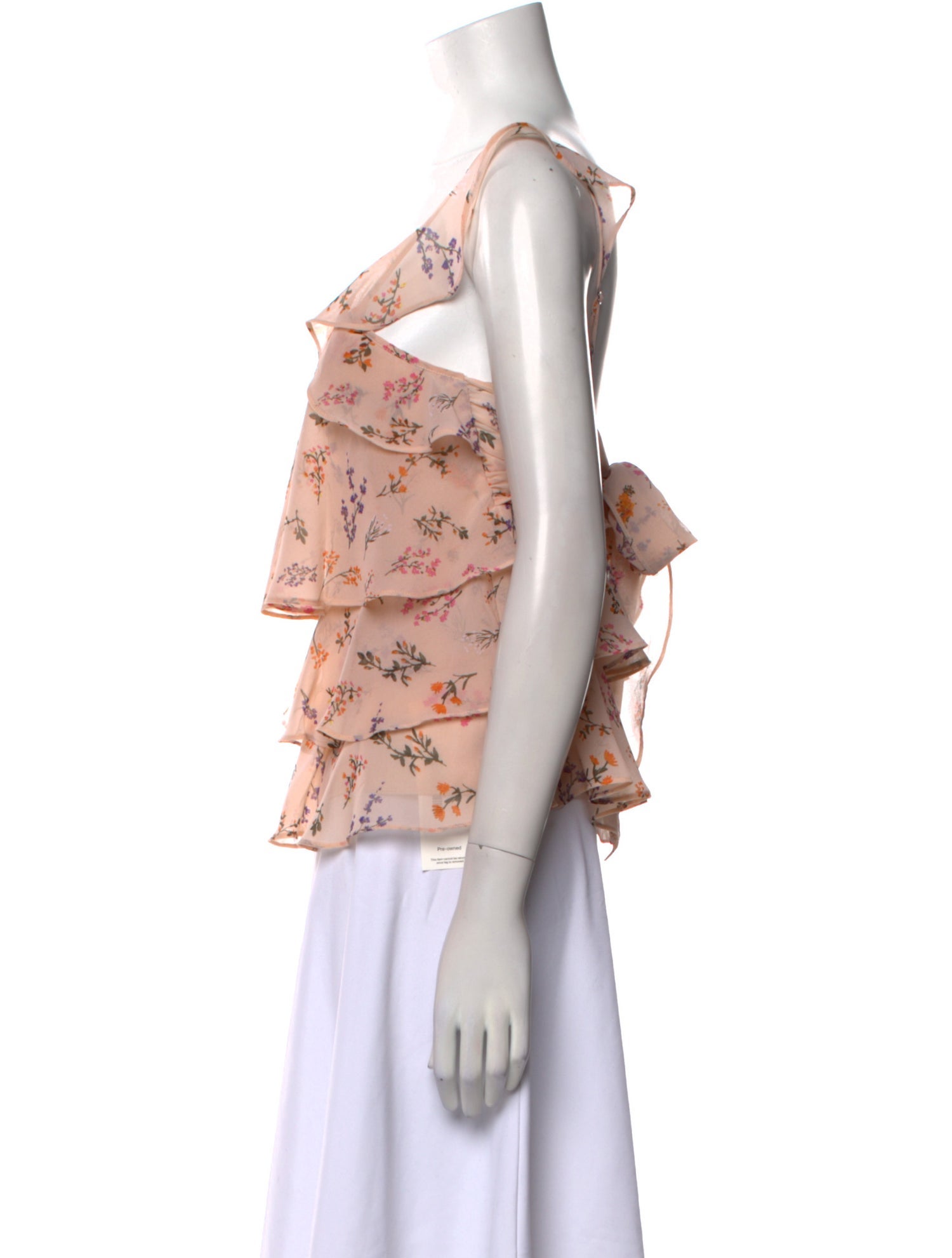 Rebecca Minkoff Floral Print Square Neckline Blouse