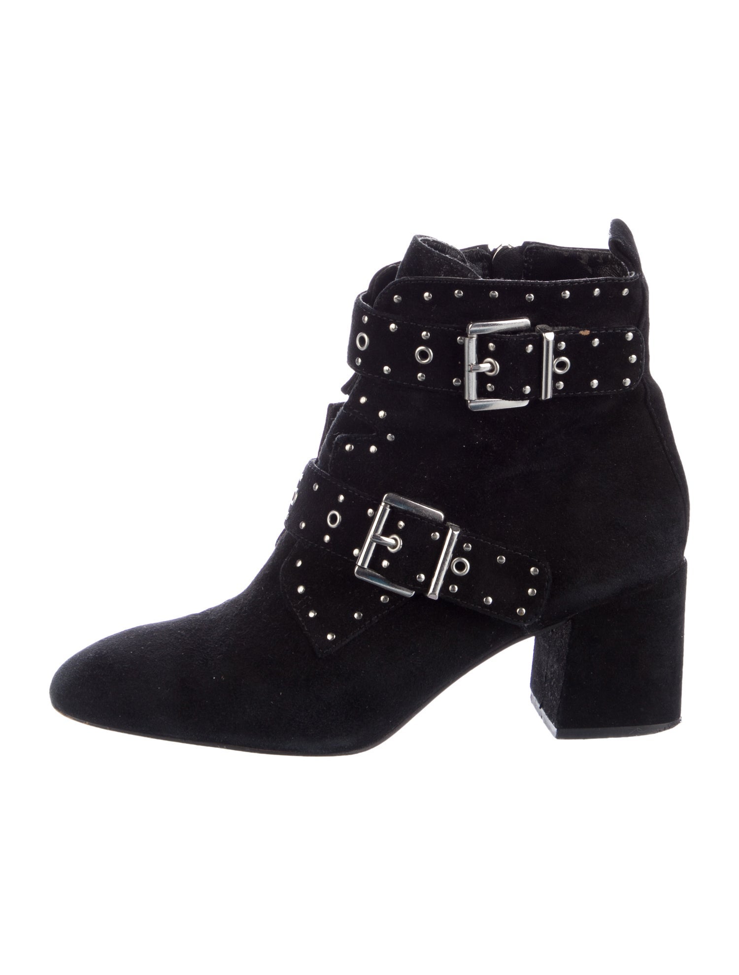 Rebecca Minkoff Suede Studded Accents Boots