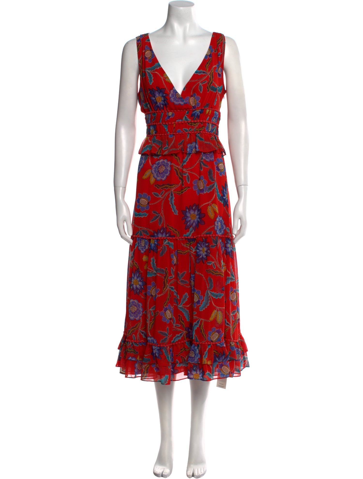 Rebecca Minkoff Floral Print Midi Length Dress