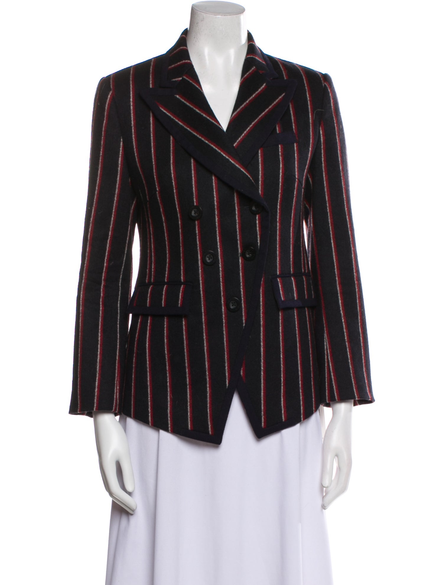 Rebecca Minkoff Wool Striped Blazer