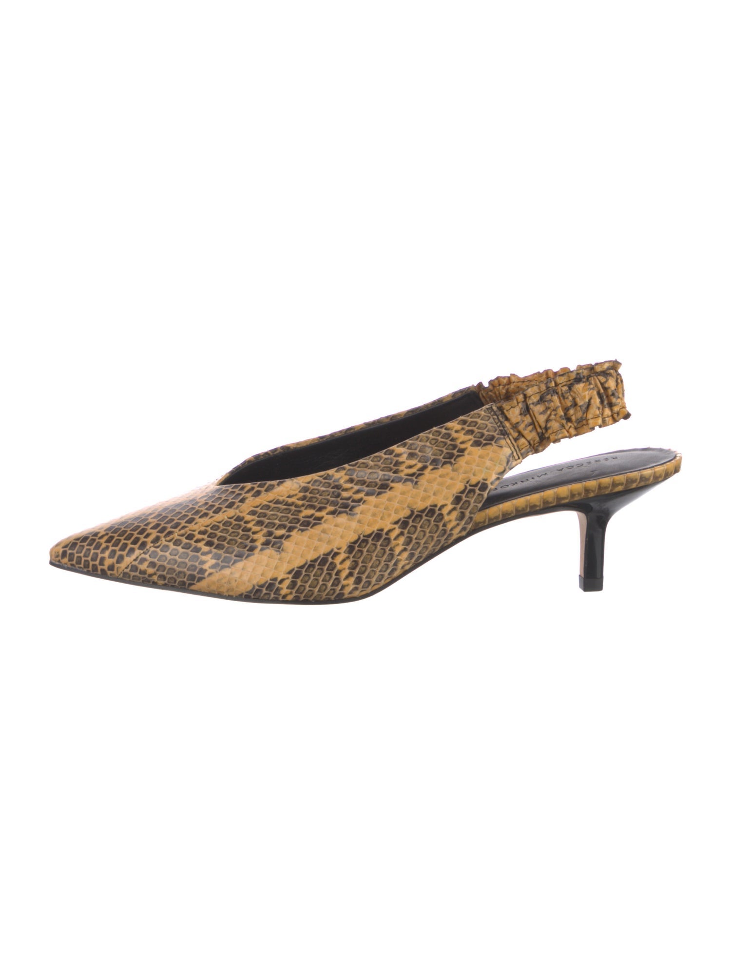 Rebecca Minkoff Snakeskin Animal Print Slingback Pumps