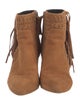 Rebecca Minkoff Suede Fringe Trim Accent Western Boots