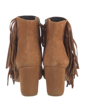 Rebecca Minkoff Suede Fringe Trim Accent Western Boots