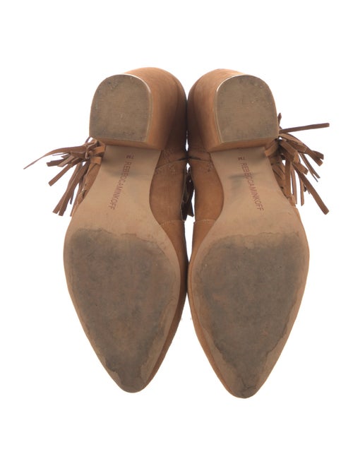 Rebecca Minkoff Suede Fringe Trim Accent Western Boots