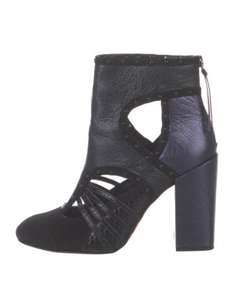 Rebecca Minkoff Leather Studded Accents Boots