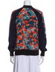 Rebecca Minkoff Silk Graphic Print Bomber Jacket