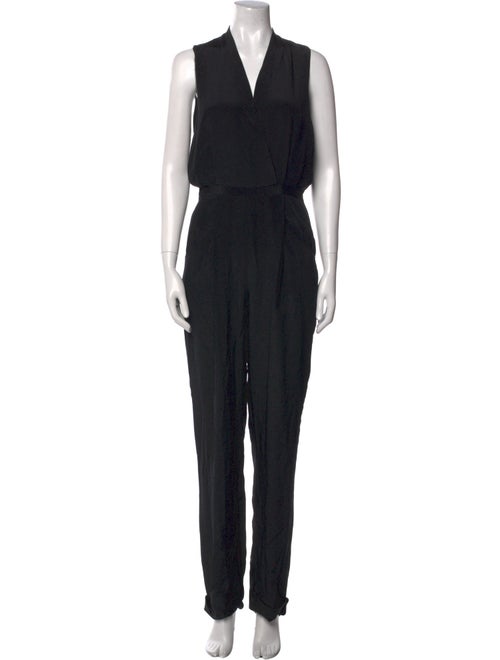 Rebecca Minkoff Silk V-Neck Jumpsuit