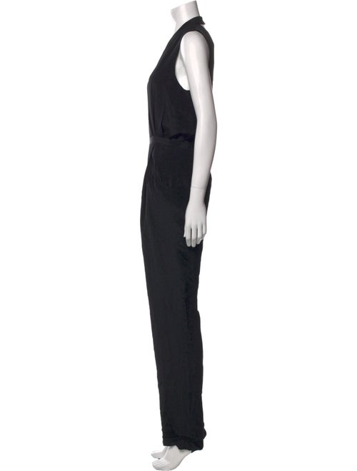 Rebecca Minkoff Silk V-Neck Jumpsuit