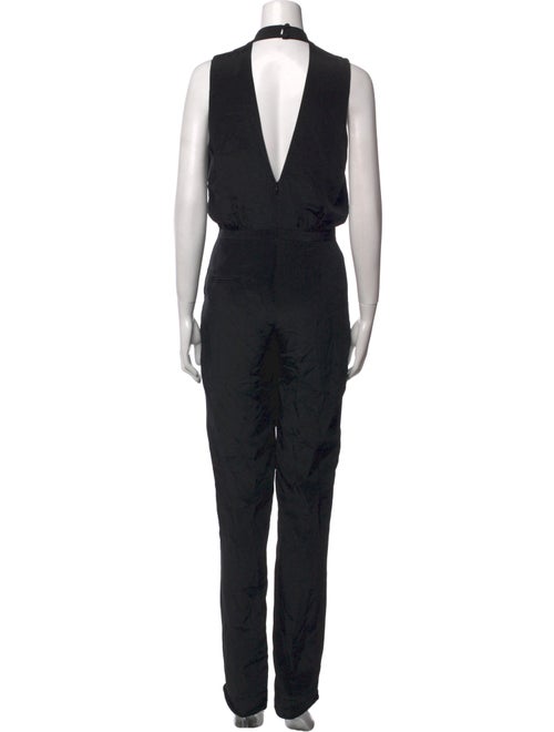 Rebecca Minkoff Silk V-Neck Jumpsuit