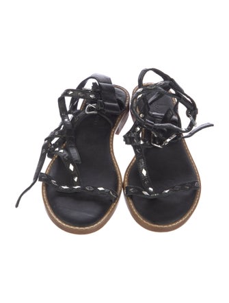 Rebecca Minkoff Leather Studded Accents Gladiator Sandals