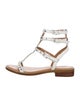Rebecca Minkoff Leather Studded Accents T-Strap Sandals