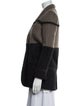 Rebecca Minkoff Wool Colorblock Pattern Coat