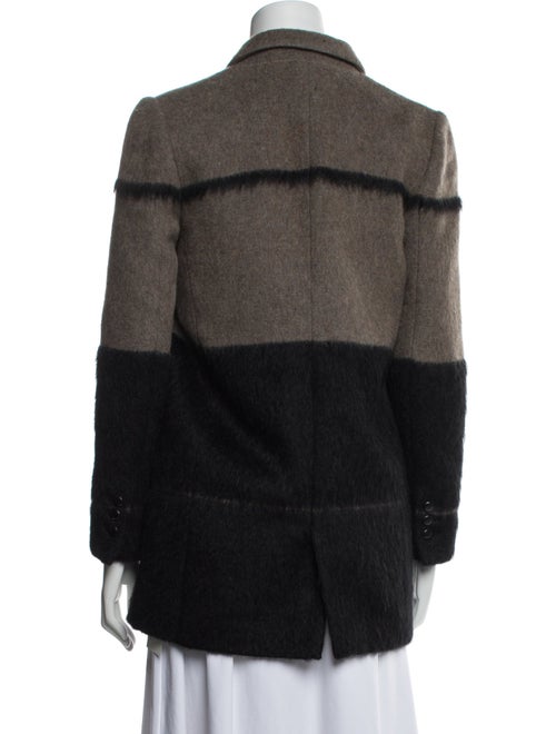 Rebecca Minkoff Wool Colorblock Pattern Coat