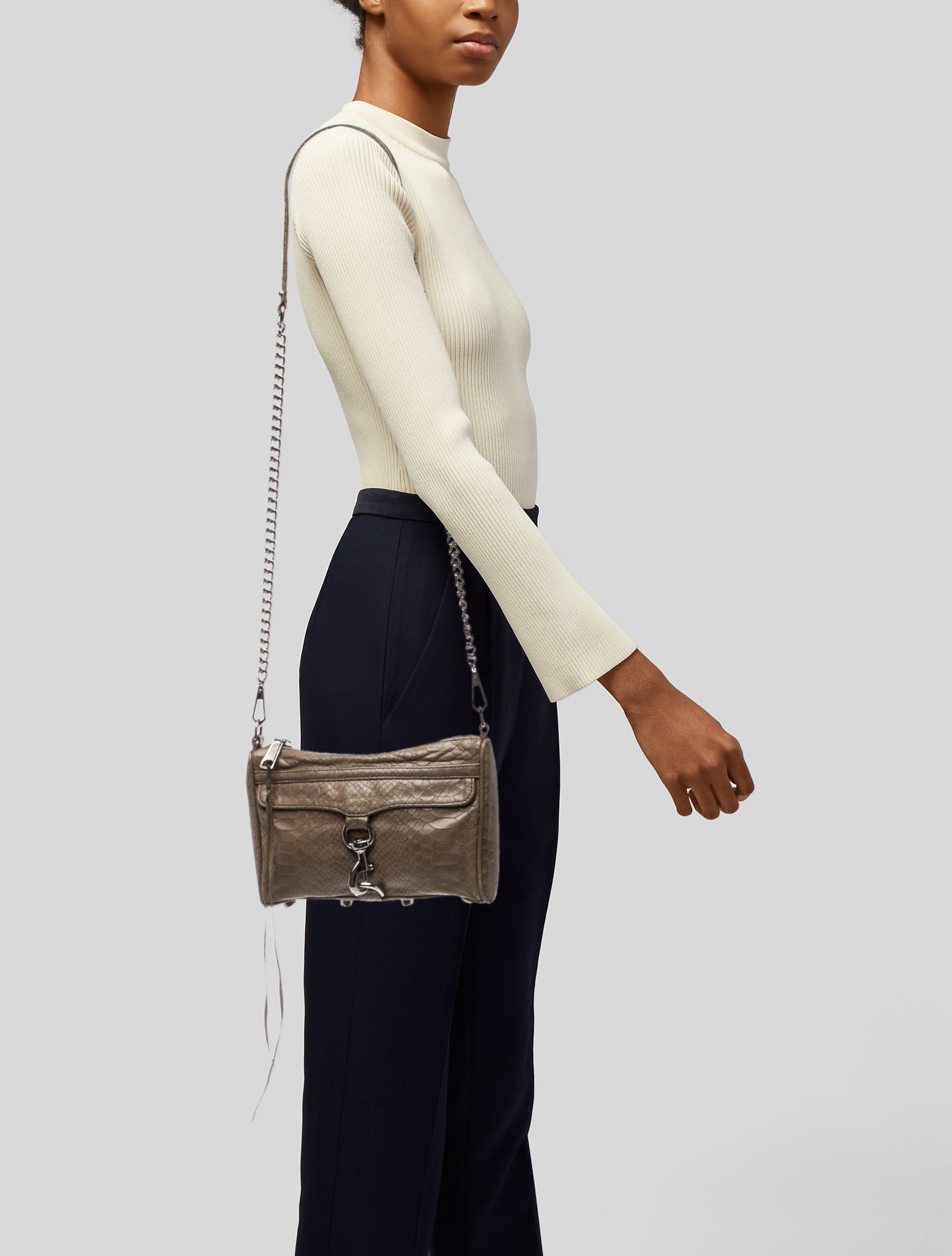 Rebecca Minkoff Embossed Leather Crossbody Bag
