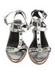 Rebecca Minkoff Leather Studded Accents T-Strap Sandals