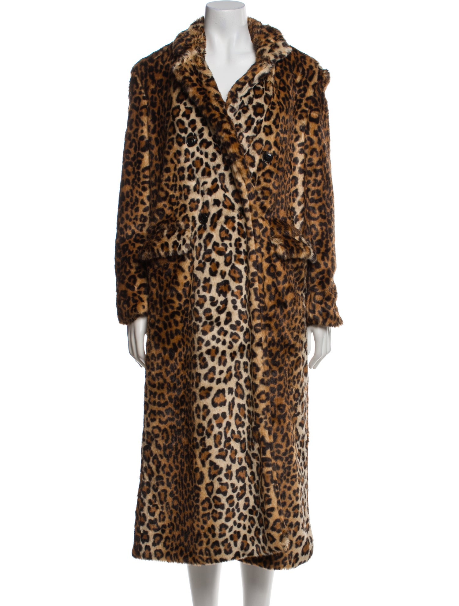 Rebecca Minkoff Animal Print Faux Fur Coat