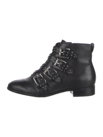 Rebecca Minkoff Leather Studded Accents Combat Boots