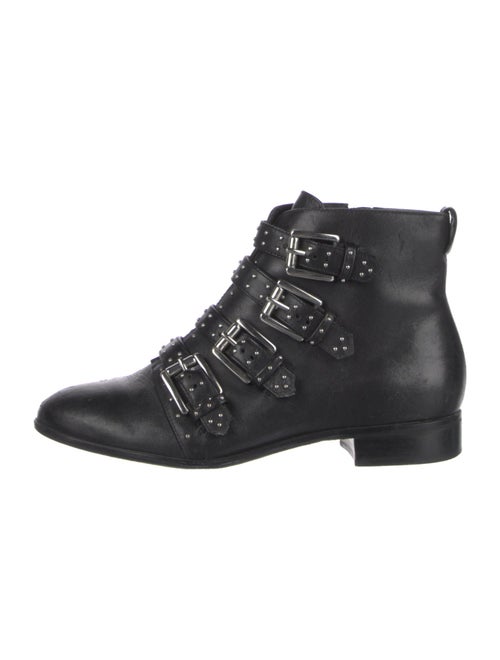 Rebecca Minkoff Leather Studded Accents Combat Boots