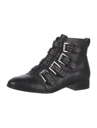 Rebecca Minkoff Leather Studded Accents Combat Boots