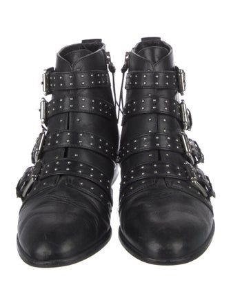 Rebecca Minkoff Leather Studded Accents Combat Boots