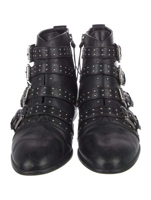 Rebecca Minkoff Leather Studded Accents Combat Boots