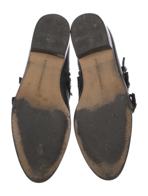 Rebecca Minkoff Leather Studded Accents Combat Boots