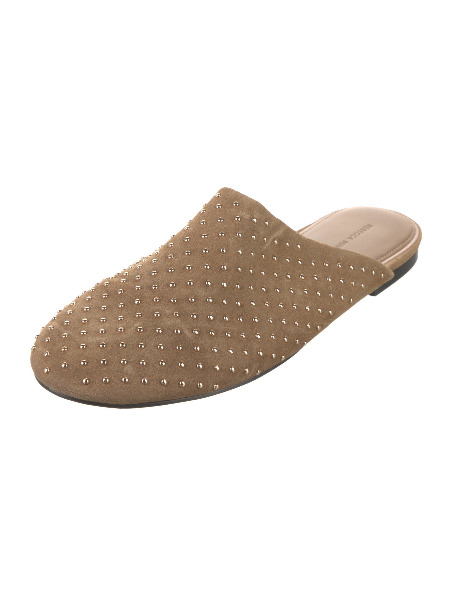 Rebecca Minkoff Suede Studded Accents Mules