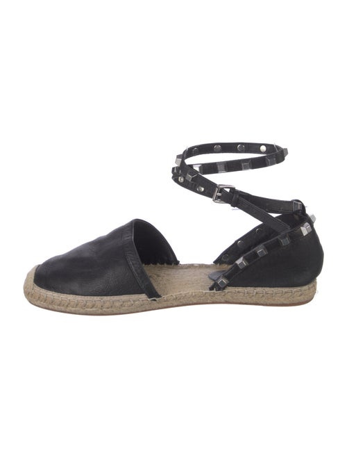 Rebecca Minkoff Leather Studded Accents Espadrilles
