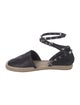 Rebecca Minkoff Leather Studded Accents Espadrilles