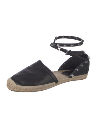 Rebecca Minkoff Leather Studded Accents Espadrilles
